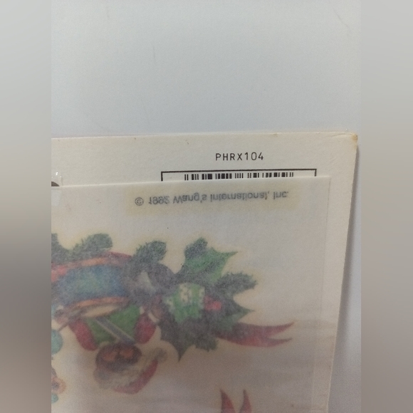 Priscilla Hauser Christmas Rub On Transfer Set of 2 Vintage NEW - Picture 7 of 7